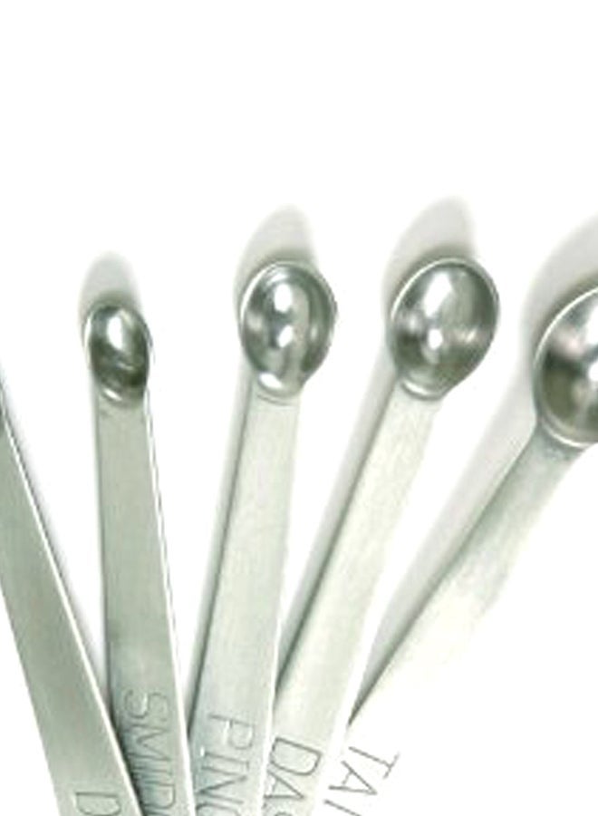 NIBEMINENT 5-Piece Stainless Steel Measuring Spoon Silver - Image 2