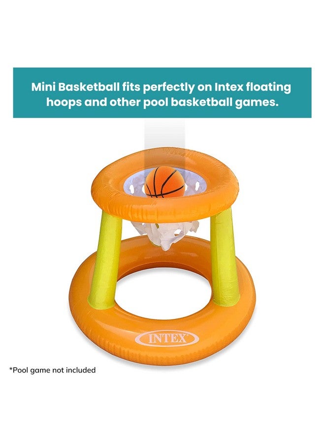 Botabee Kids Pool Basketball 2 Pack | Compatible With Intex Floating Hoops Poolside Basketball Game And Other Pool Basketball Hoop | Mini Ball For Outdoor And Poolside Play - Image 4