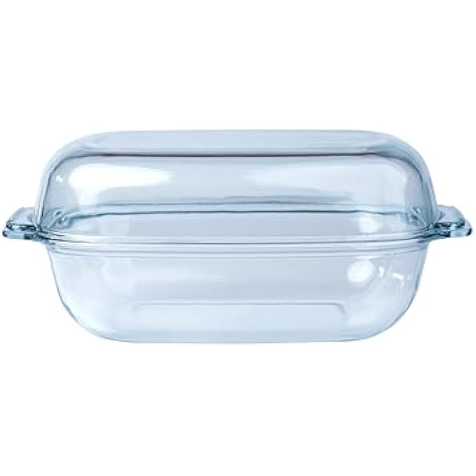 TALIONA Glass Rectangle Casserole With Lid 57 Liter Capacity - Image 1