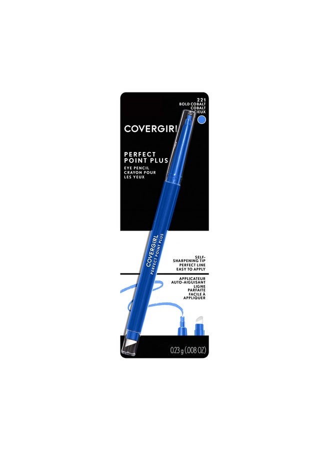 CoverGirl COVERGIRL Perfect Point Plus Eyeliner Pencil, Bold Cobalt, Long-Lasting, Versatile Blue Eyeliner, Soft Smudging Tip, No Sharpening Needed, Pack of 1  - Image 3