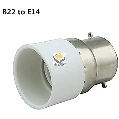 ALUCIFIC B22 to E14 Converter Holder Useful for to Convert The Bulb of Your Fitting and Fixture Pack of 1 WHITE - Image 3