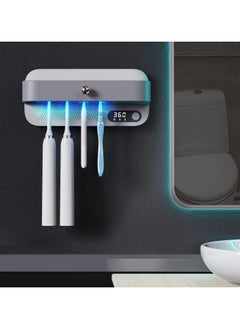 General UV Toothbrush Sanitiser Dryer Heated Fan Drying Function UVC-LED Toothbrush Cleaner Steriliser Holder Wall Mounted  - Image 1