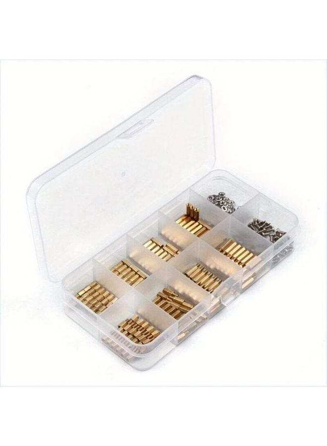 300pcs M2 Brass Hex Standoff Spacer Kit with Screws for PCB Automotive Home Decor - Image 4