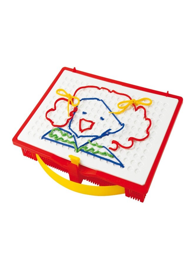 Quercetti Filo Play Set - A Novel Lacing Tool with 18 Pattern Templates to Create Art with String- for Ages 4 and Up (Made in Italy) - Image 3
