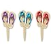 DecoPac Summer Flip Flops DecoPic Cupcake Picks 12 Count - Image 2