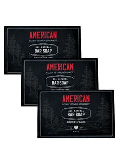 Live Bearded : Allnatural Bar Soap For Men 3Pack Of 3 5 Oz. Bars Made In The Usaexfoliates Moisturizesbamboo Charcoal Pumice Coconut Avocado And Argan Oilsamerican Scent  - Image 1