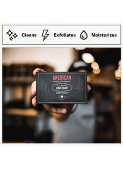 Live Bearded : Allnatural Bar Soap For Men 3Pack Of 3 5 Oz. Bars Made In The Usaexfoliates Moisturizesbamboo Charcoal Pumice Coconut Avocado And Argan Oilsamerican Scent  - Image 4