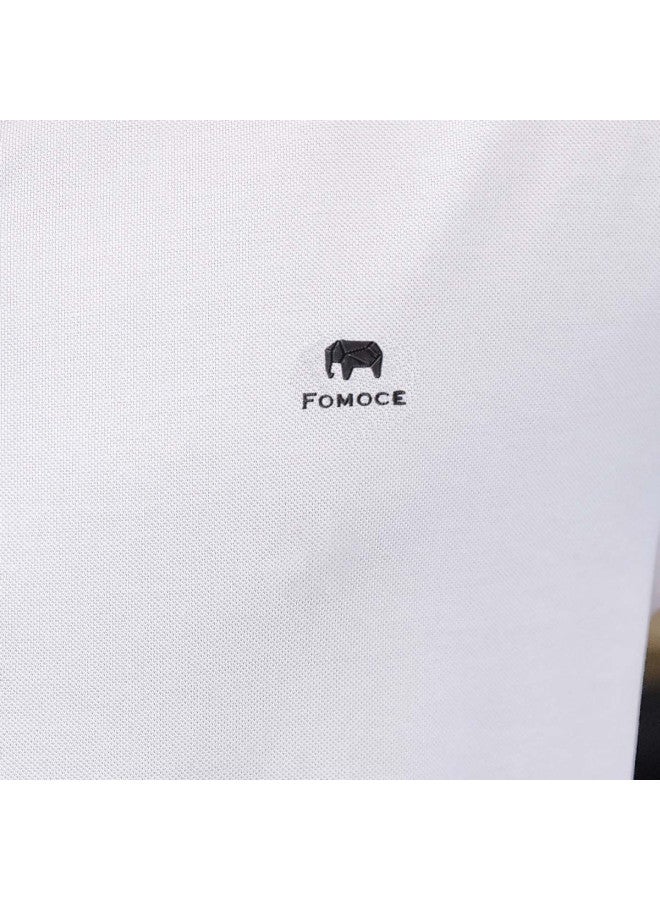 Fomoce 2024 Summer Men's Polo Shirt Business Short-sleeve T-shirt - Image 5
