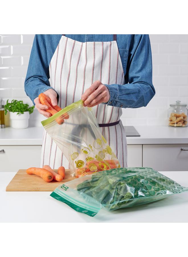Zaboon Resealable Bag, Patterned/Green, 6/4.5 L - Image 2