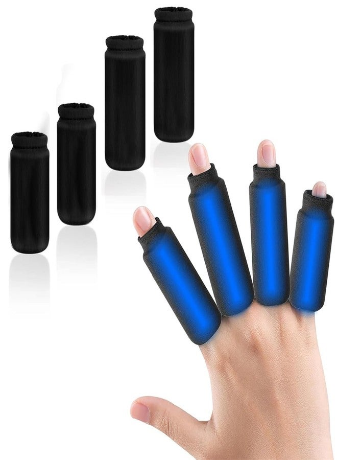 HANNEA® 4Pcs Ice Cool Finger Sleeves,Finger Protection,Gel Support Protector Gloves for Trigger Arthritis swelling Tendonitis Sore Knuckle Injure Pain Relief - Image 1