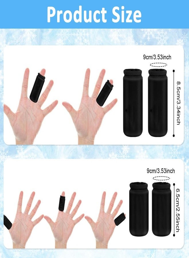 HANNEA® 4Pcs Ice Cool Finger Sleeves,Finger Protection,Gel Support Protector Gloves for Trigger Arthritis swelling Tendonitis Sore Knuckle Injure Pain Relief - Image 2