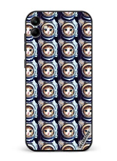 Protective Case Cover For Samsung Galaxy A04 Cat Face Inside Astronauts Helmet Pattern Design Multicolour