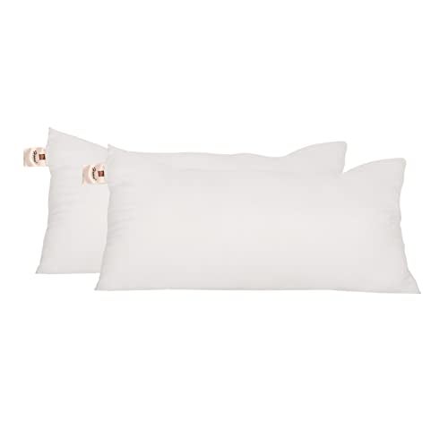 Home-The Best is for You Micro Fiber Cushion Insert Extra Soft, White (Pack of 2, 12x24 Inch) - Image 1