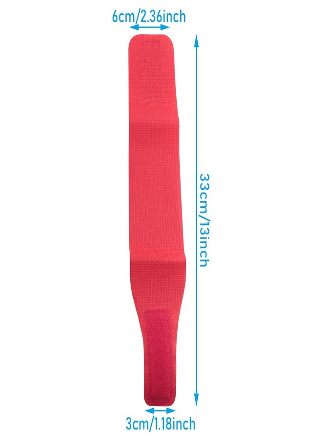 WHYHKJ 2 Pairs Wrestling Ankle Straps 1 Pair Red 1 Pair Green Essential Tools for Wrestling Sports and Fitness Hook and Loop Wrestling Matches Training Events Coaches Referees - Image 2
