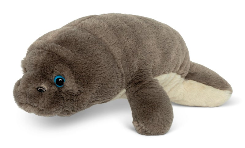 Fahlo Tracking Plush | Includes 12" Plush, Interactive 3D Tracking Map, and Wildlife Conservation Support | Eco-Friendly & Safe for All Ages | (Manatee) - Image 1