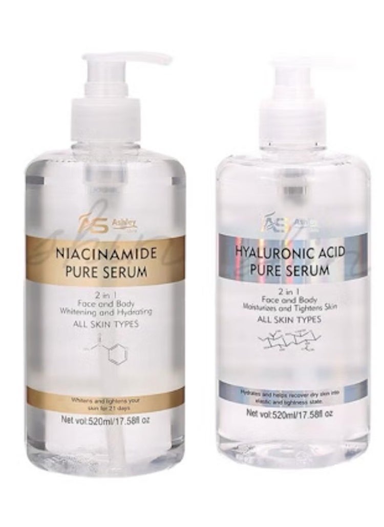 AS - Ashley Shine NIACINAMIDE & Hyaluronic ACID Pure Serum Moisturizing and Whitening Skin Care - Image 1
