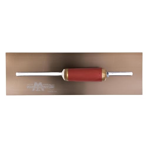 MARSHALLTOWN PermaShape Finishing Trowel, 14 x 5 Inch Broken-In Golden Stainless Steel Concrete Tool, Made in the USA, PB145GSD - Image 3