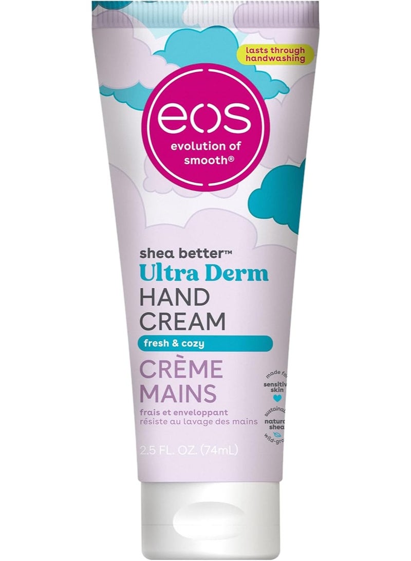 EOS Shea Better Hand Cream - Fresh & Cozy Hand Lotion Instant Hydration + Lasting Protection 74 ml