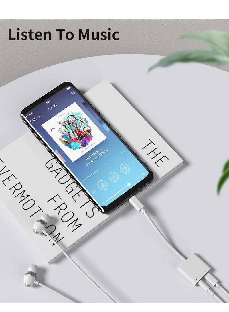 ELTRAZONE Fast Charging USB C to 3.5mm Headphone Adapter Aux Audio Type Charger Dongle Converter Jack for iPad Air4 Pro 2020 2019 2018 Samsung Galaxy S20 Ultra Z Flip Note S10 S9 Plus Compatible with Earphone - Image 5