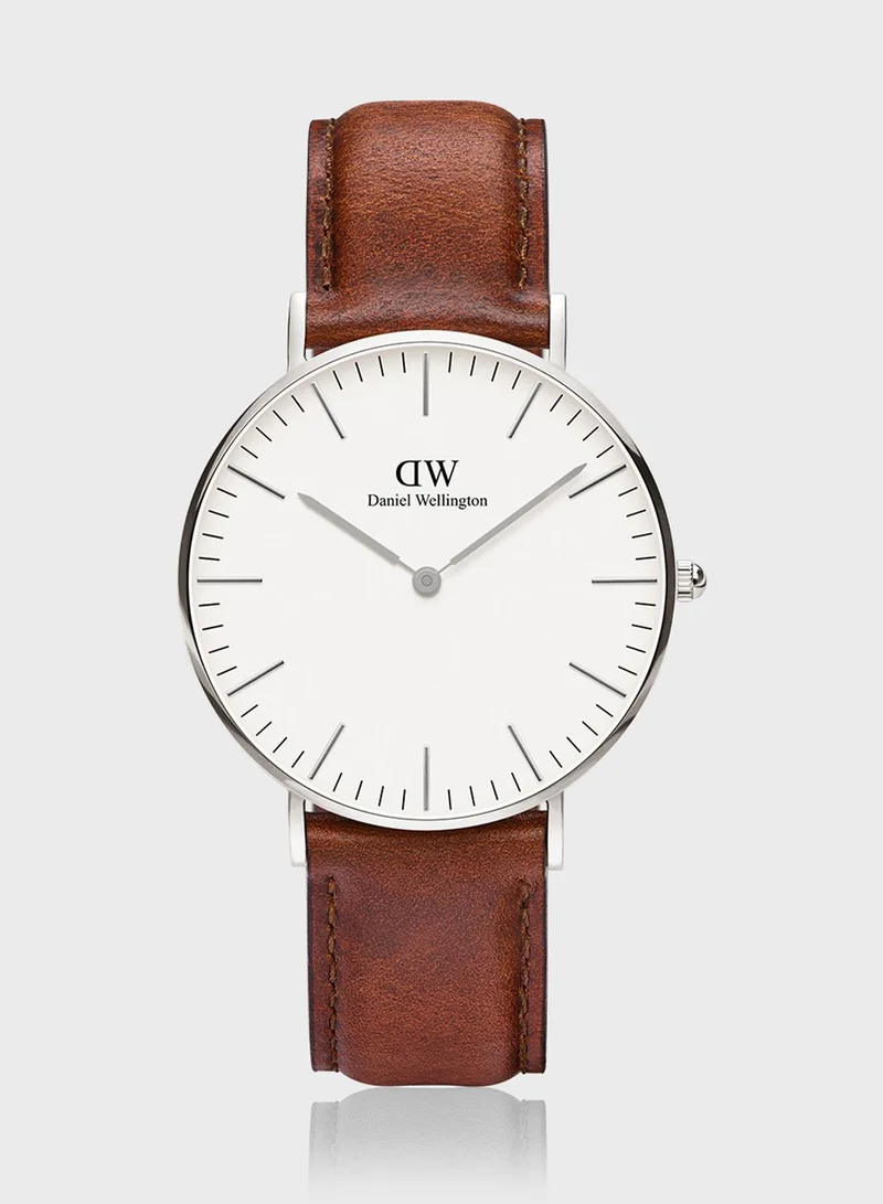 DANIEL WELLINGTON Classic St Mawes Silver White 36mm Watch