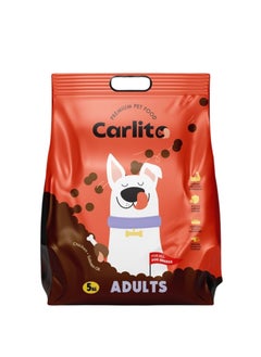 Premium Adult Dog Dry Food - 5 Kilograms | Nutrient-Rich Formula for Optimal Health | High-Quality Ingredients for Digestive Support and Immune Boosting | Suitable for All Breeds