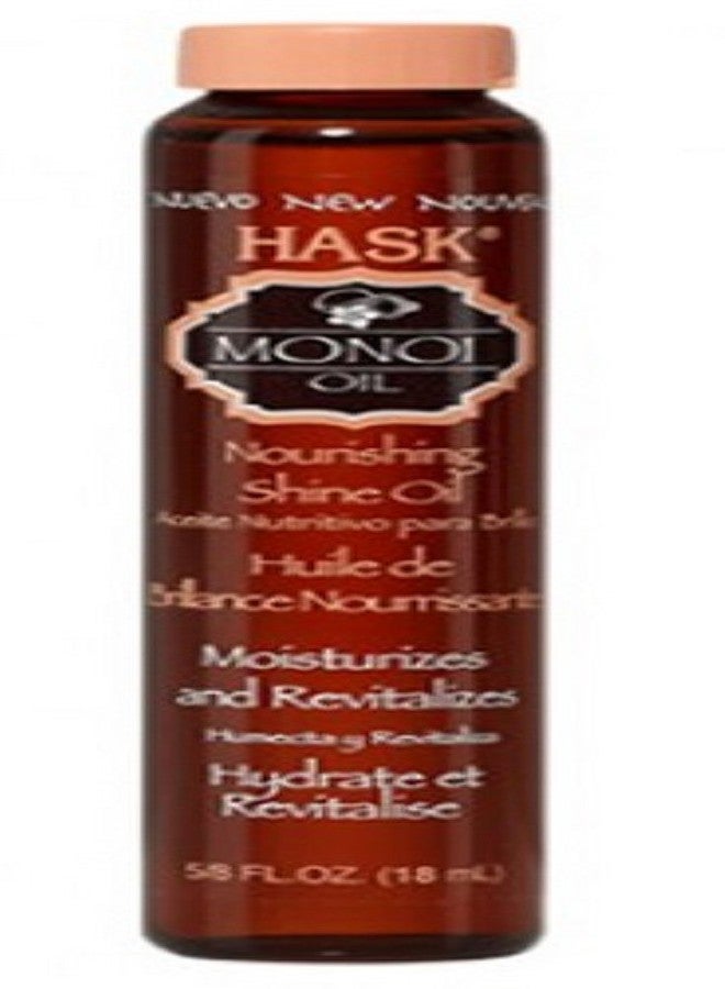 Hask Monoi Nourishing Shine Oil, .63 oz (Pack of 6)