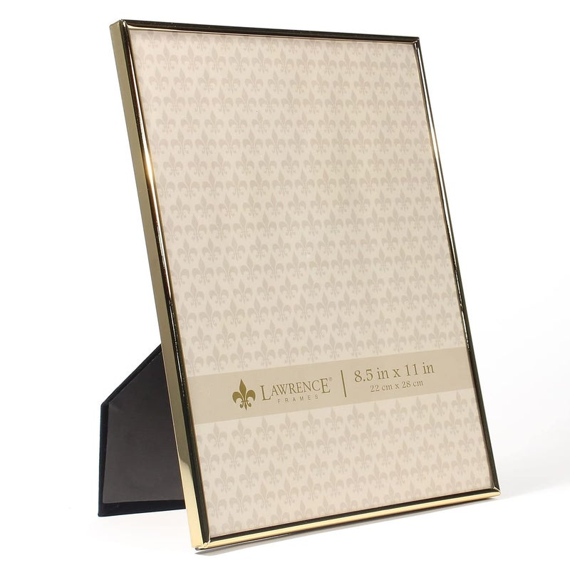 Lawrence Frames 8.5W x 11-Inch H Simply Gold Metal Picture Frame (670081) - Image 2