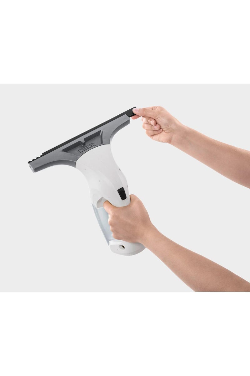 Kärcher WV 1 Plus Window Vacuum | Cordless Battery Operated | Portable | Light weight | efficient for cleaning Windows, tiles, Glass surfaces | Comes with multiple accessories (White) - Image 4