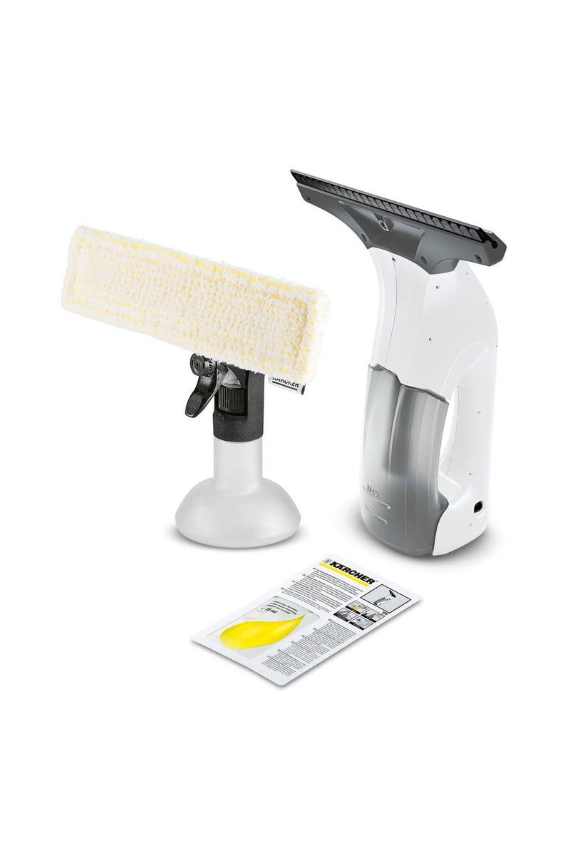 Kärcher WV 1 Plus Window Vacuum | Cordless Battery Operated | Portable | Light weight | efficient for cleaning Windows, tiles, Glass surfaces | Comes with multiple accessories (White) - Image 1