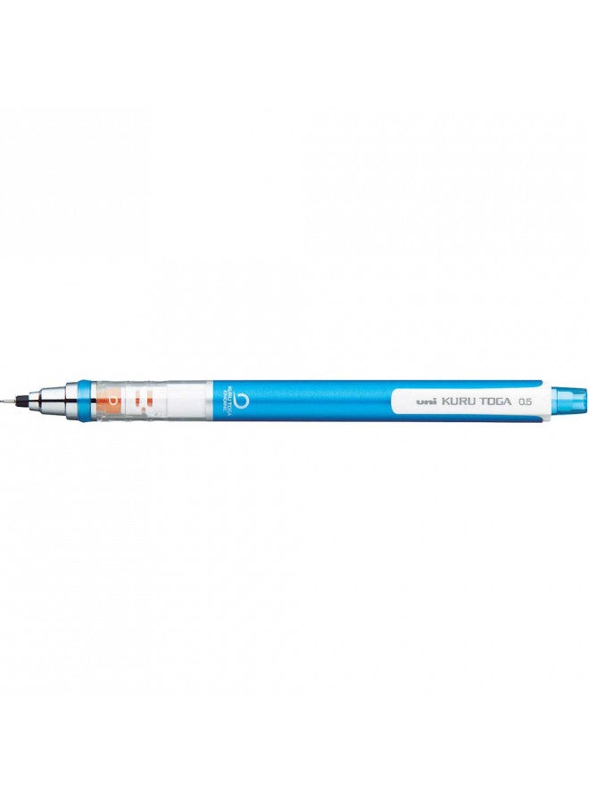 uni Kurutoga Mechanical Pencil Standard, 0.5mm, Blue (M54501P.33) - Image 1