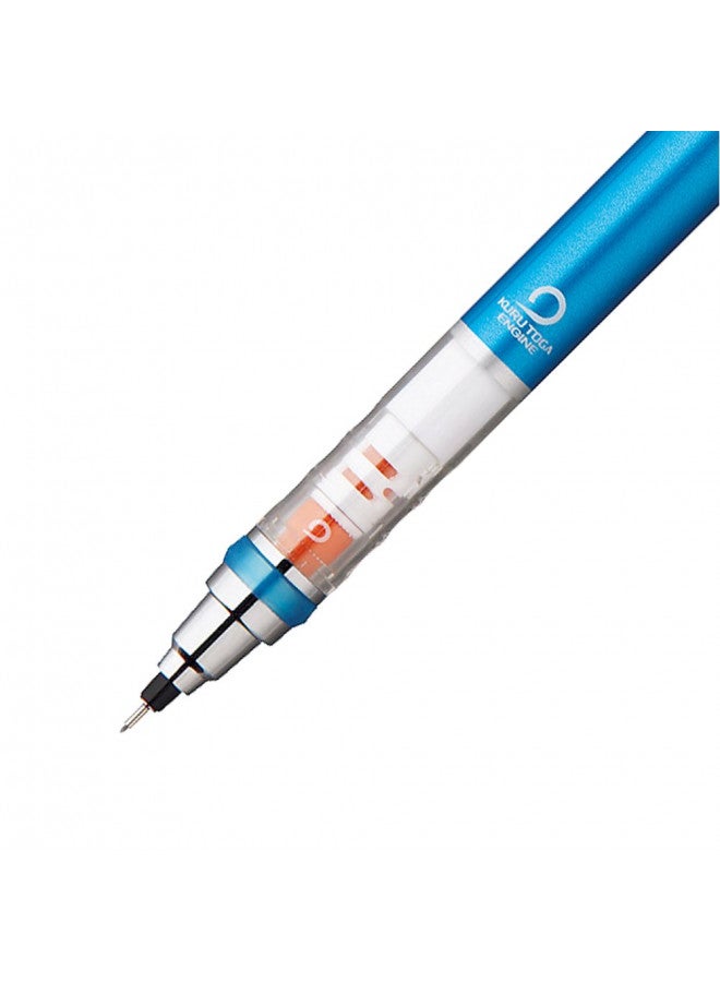 uni Kurutoga Mechanical Pencil Standard, 0.5mm, Blue (M54501P.33) - Image 4