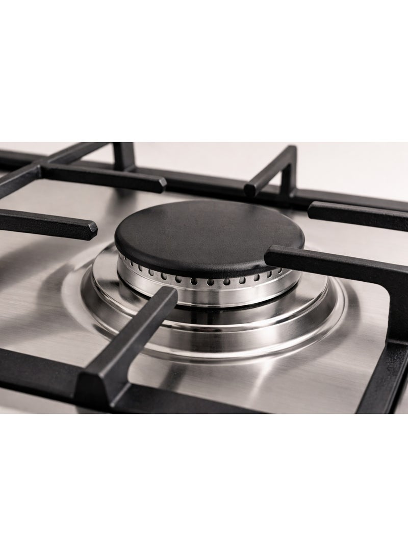 CM MAGIC Inox 90cm Built-In Gas Hob – 5 Burner Stainless Steel LPG Cooktop with Flame Failure Safety Device - Image 2