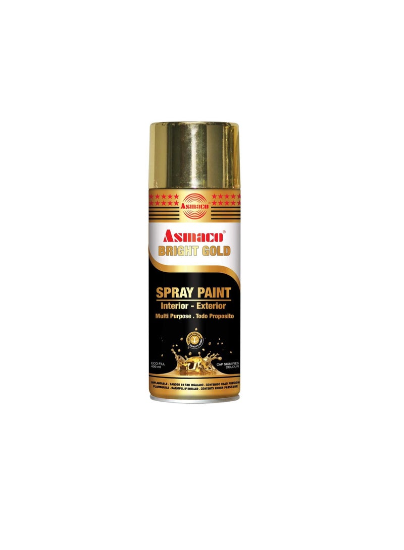 Asmaco Spray Paint Bright Gold - 12 Pcs In 1 Box - Image 2