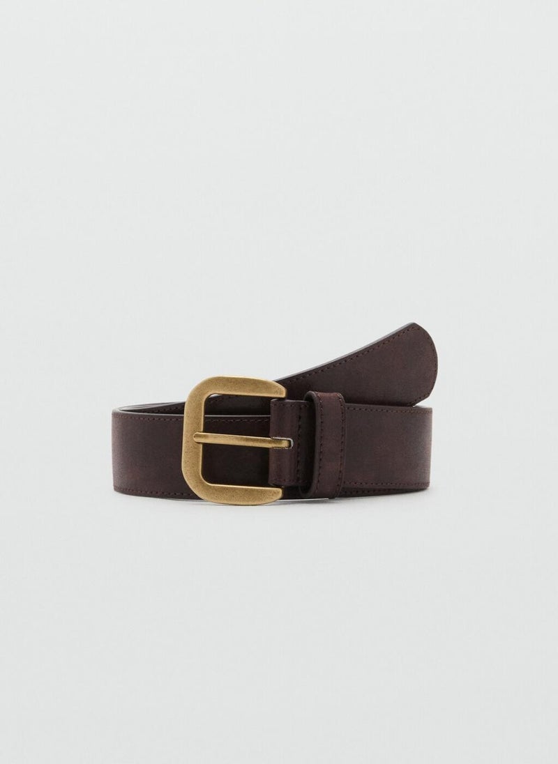 MANGO Square buckle belt - Image 1