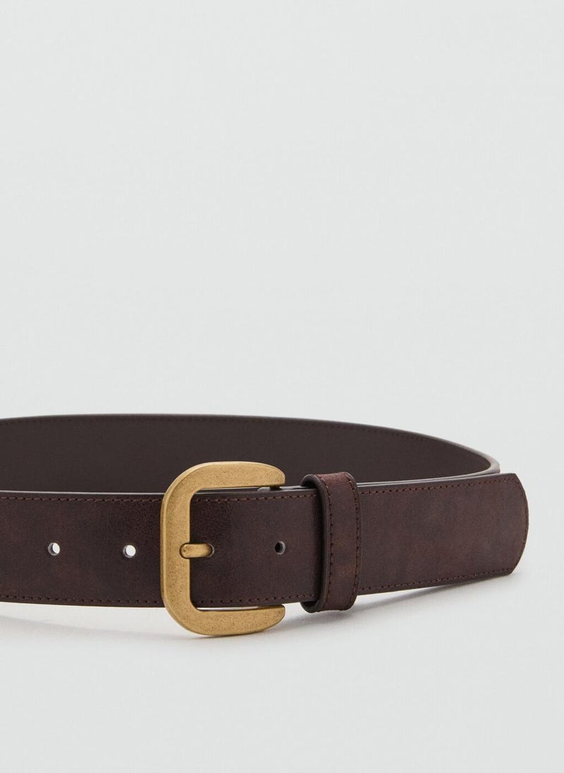 MANGO Square buckle belt - Image 3