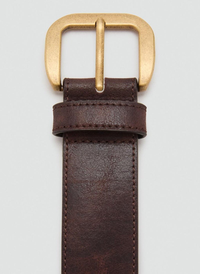 MANGO Square buckle belt - Image 4