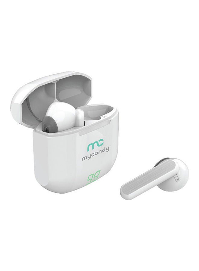 MYCANDY Portable Earbuds With Charging Case White - Image 1