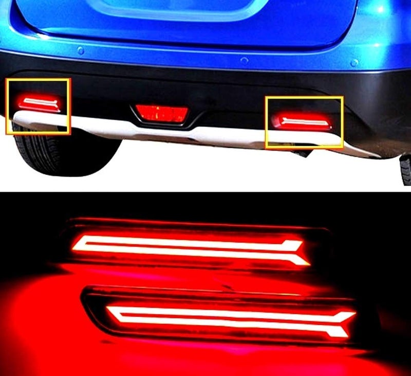 DETACHI Pro-11P Led Brake Light Car Reflector for Bumper(Rear/Back) DRL For Maruti Suzuki Ertiga- Set of 2 Pcs With Maruti Suzuki Baleno Brezza Ciaz Ertiga New Swift Dzire Scross Ritz (Random Design) - Image 3