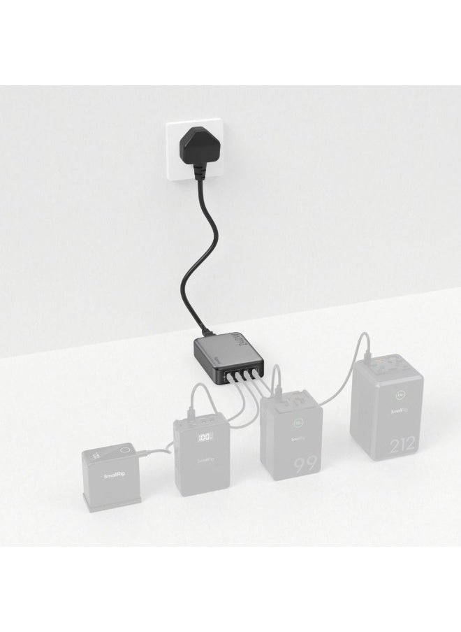 SMALLRIG - SmallRig 240W 4-Port PD Power Adapter (UK Standard) 4753 - Image 1