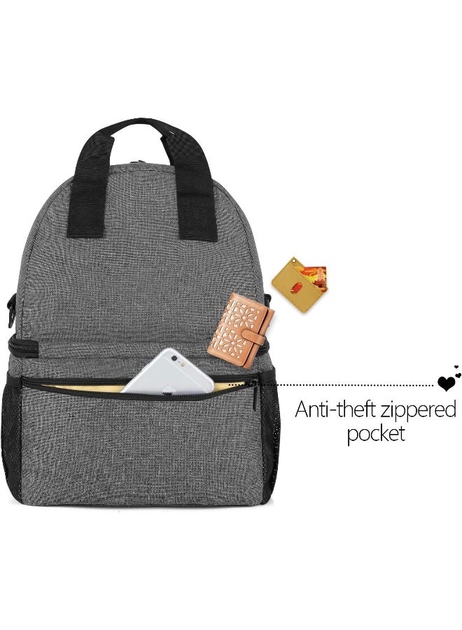 تيموي Breast Pump Bag Tote with Cooler Compartment for Breast Pump, Cooler Bag, Breast Milk Bottles and More - Image 5