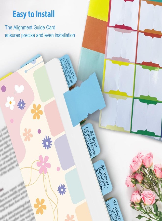 Ubenic Index Tabs for The Bluebook 22nd Edition, Complete Book Tabs Set (Book not Included), 90 Color-Coded Tabs for Every Section, Laminated & Waterproof & Repositionable - Image 4