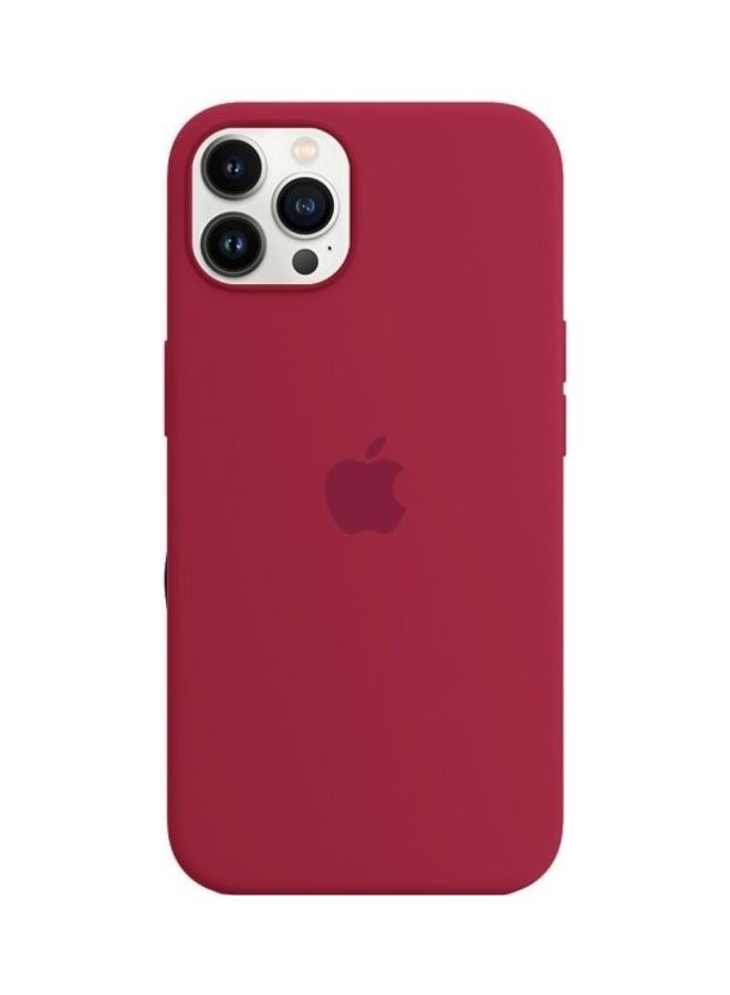 protective soft silicone case cover for iPhone 13 Pro Max Rose Red - Image 1