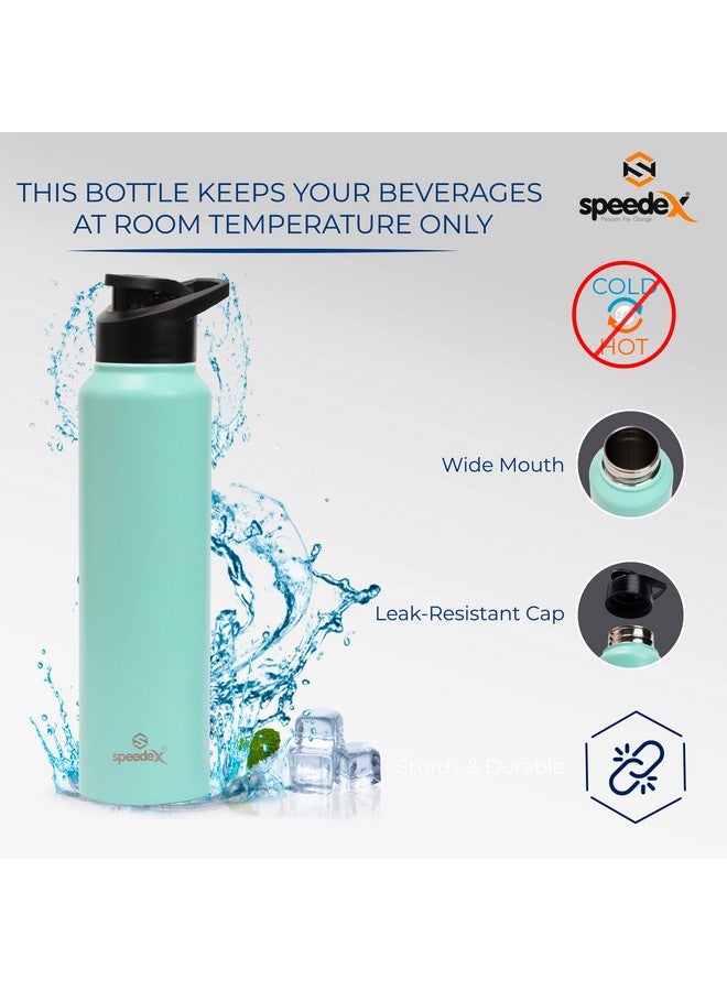 Speedex Stainless Steel Water Bottle 1 Ltr For Kids, Boys, Girls, 1 Litre Bottles for Gym, Sports, Fridge Use, School & Office (Sipper Cap - Set of 3, Pastel Green) - Image 5