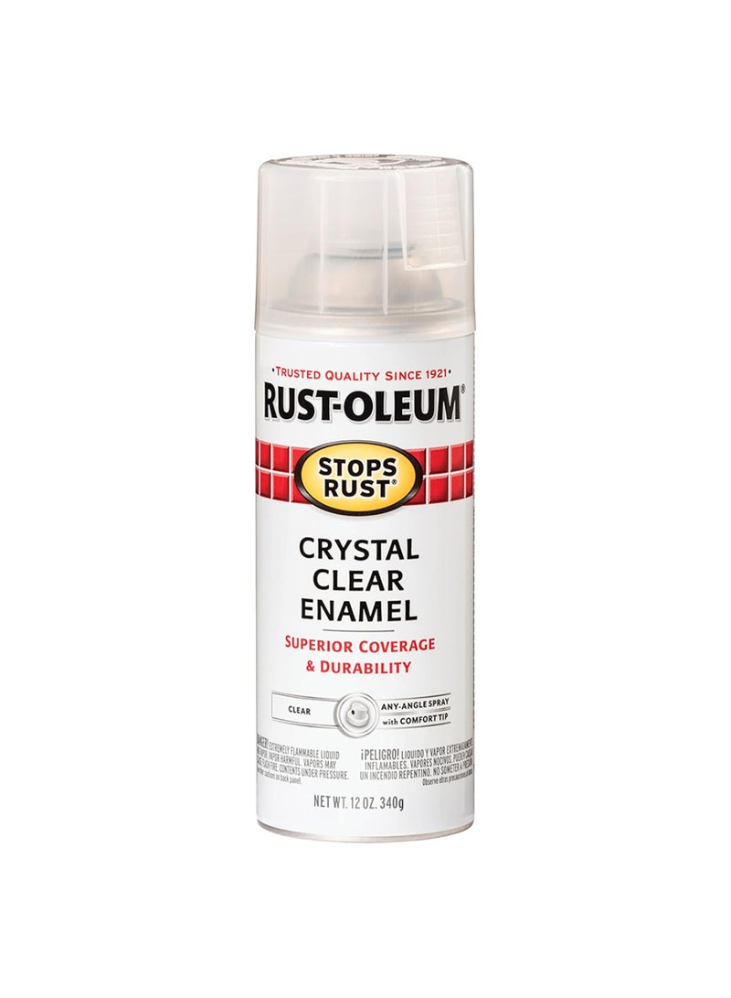 RUST-OLEUM 12oz Stops Rust Gloss Spray Paint - Crystal Clear - Image 1