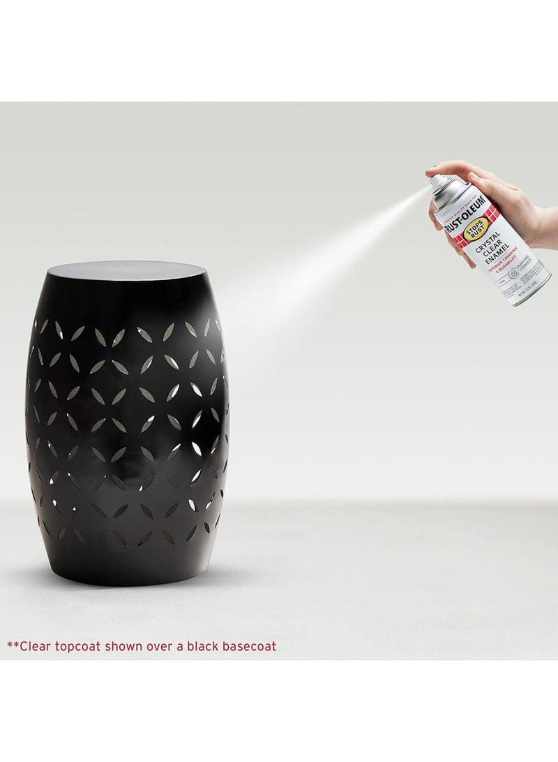 RUST-OLEUM 12oz Stops Rust Gloss Spray Paint - Crystal Clear - Image 5