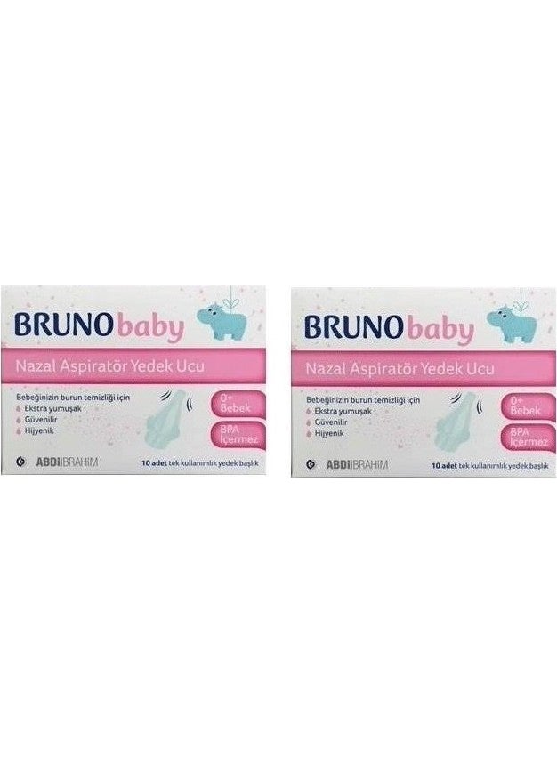 Bruno Baby Nasal Aspirator Spare Tips 2 pcs - Abdi İbrahim 