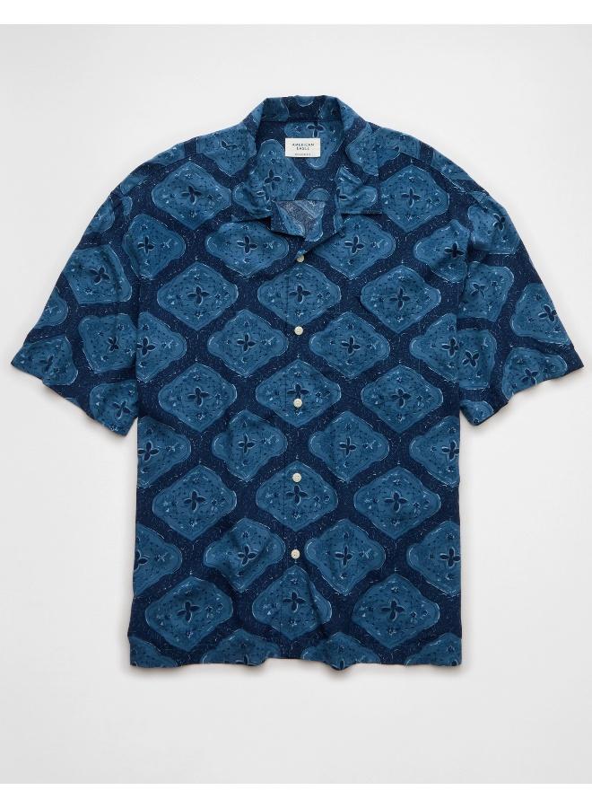An easy, stylish button-up shirt made for kicking back, going out, and everything in between. No pool required!