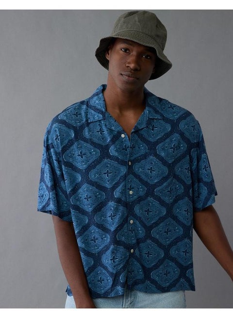 An easy, stylish button-up shirt made for kicking back, going out, and everything in between. No pool required!