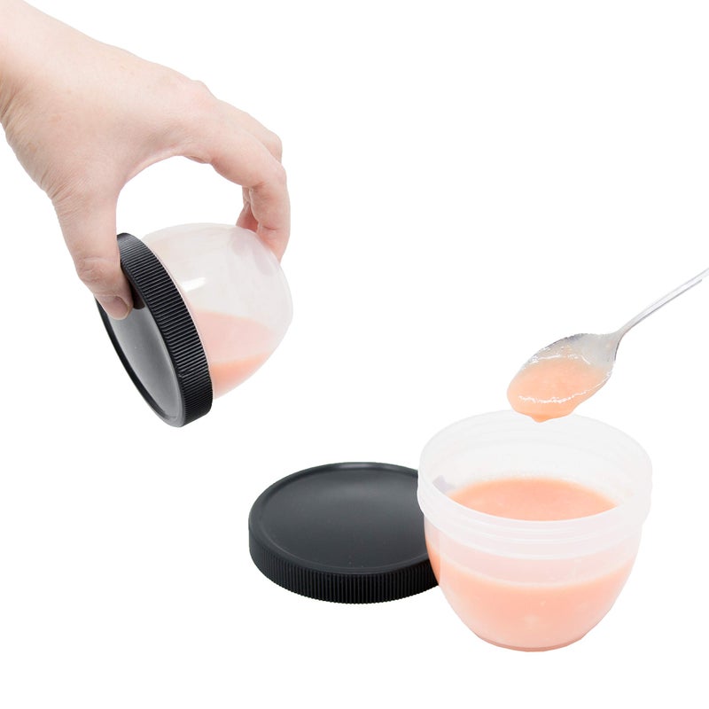 Youngever 18 Sets Baby Food Storage, 4 Ounce Plastic Baby Food Containers with Lids, 9 Urban Colors, with Lids Labels - Image 3