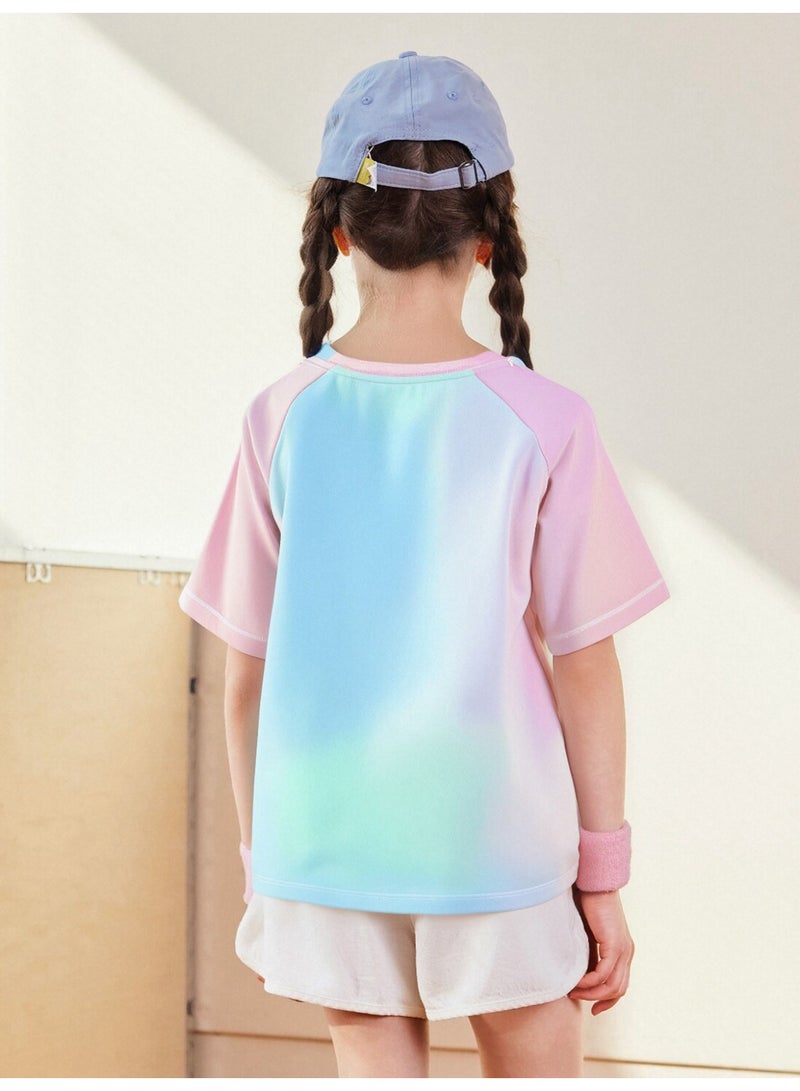 mini bala mini bala Unisex Kids Cooling T-Shirts Breathable Summer Tee for Young Girls Boys  - Image 3